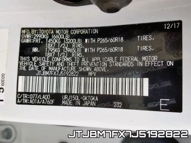 JTJBM7FX7J5192822 фото 2