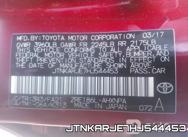 JTNKARJE7HJ544453 фото 10