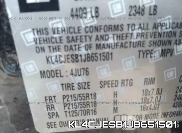 KL4CJESB1JB651501 фото 10
