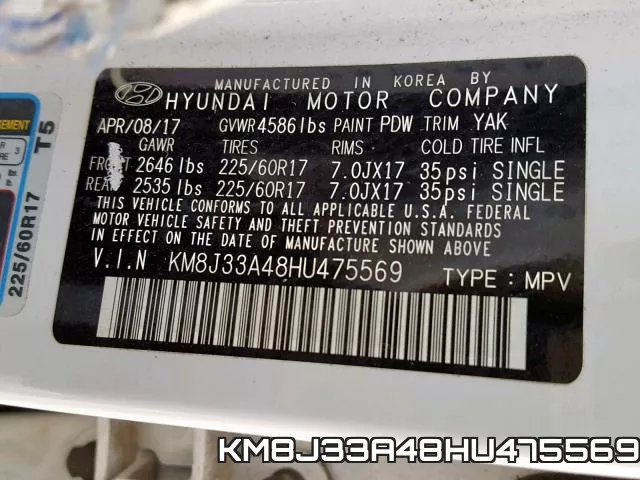 KM8J33A48HU475569 фото 2