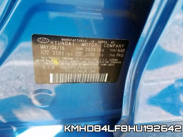 KMHD84LF8HU192642 фото 2