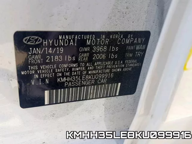 KMHH35LE8KU099916 фото 2