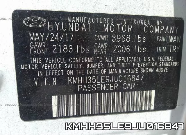 KMHH35LE9JU016847 фото 10