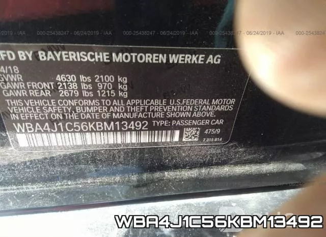 WBA4J1C56KBM13492 фото 10