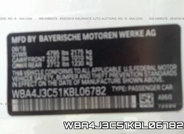 WBA4J3C51KBL06782 фото 10