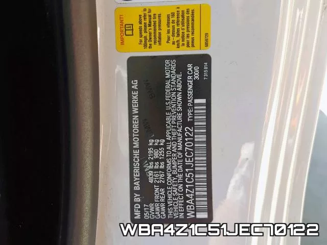 WBA4Z1C51JEC70122 фото 2
