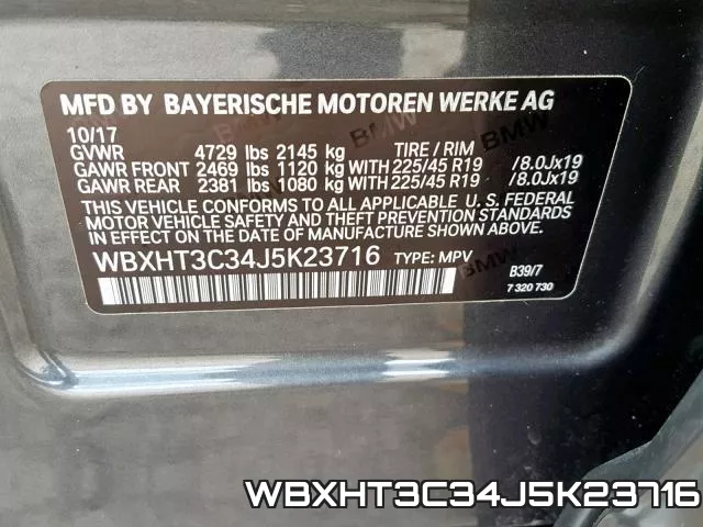 WBXHT3C34J5K23716 фото 2