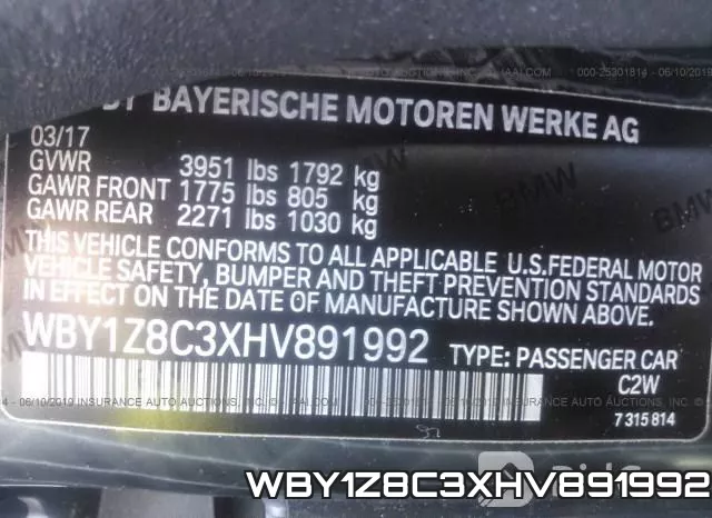 WBY1Z8C3XHV891992 фото 10