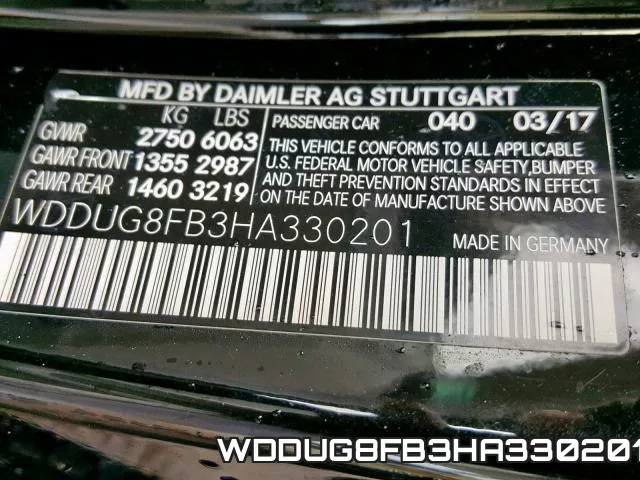 WDDUG8FB3HA330201 фото 2