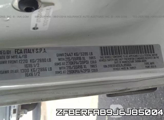 ZFBERFAB9J6J85004 фото 10
