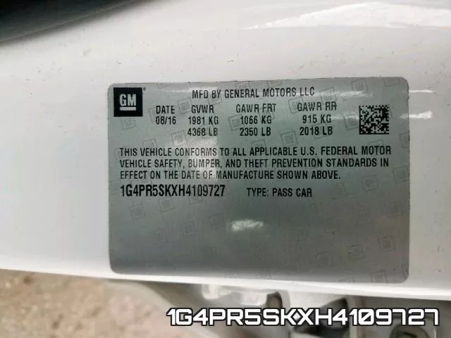 1G4PR5SKXH4109727 фото 2
