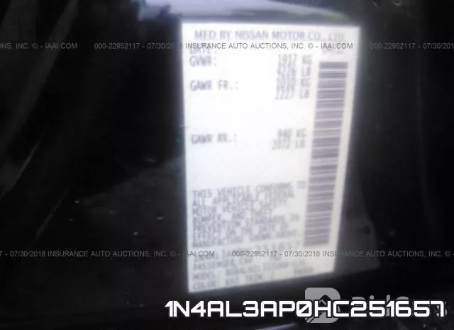 1N4AL3AP0HC251657 фото 9