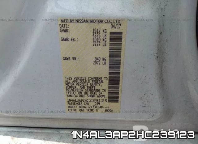 1N4AL3AP2HC239123 фото 10