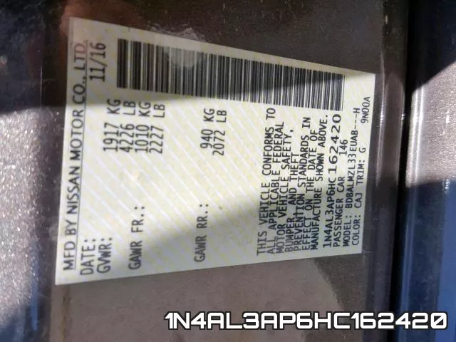 1N4AL3AP6HC162420 фото 2