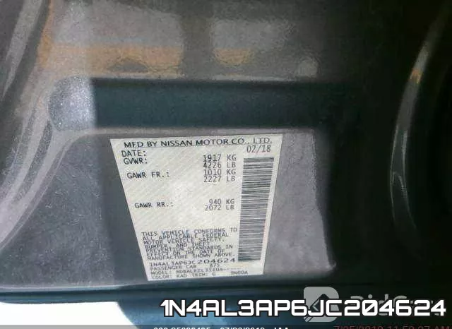 1N4AL3AP6JC204624 фото 10