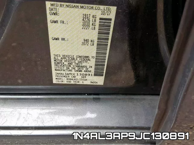 1N4AL3AP9JC130891 фото 2
