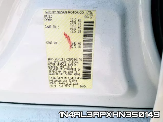 1N4AL3APXHN350149 фото 2