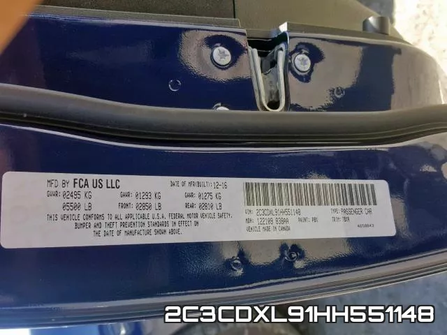 2C3CDXL91HH551148 фото 2