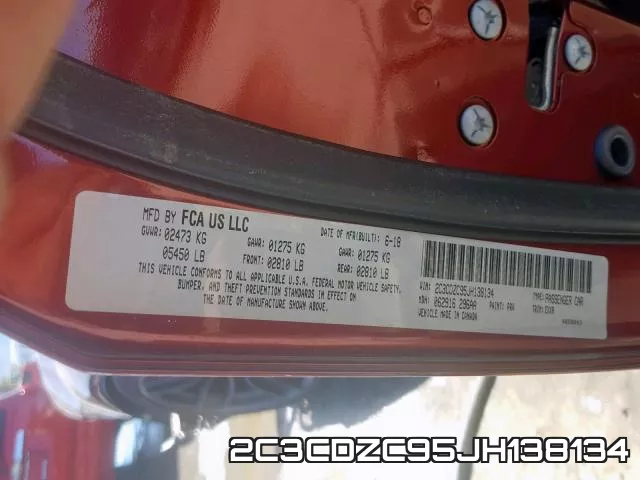 2C3CDZC95JH138134 фото 2