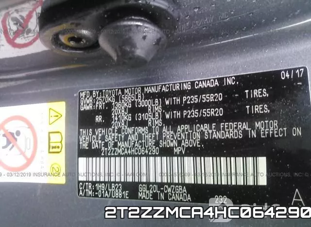 2T2ZZMCA4HC064290 фото 10