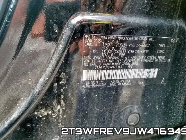 2T3WFREV9JW476343 фото 2