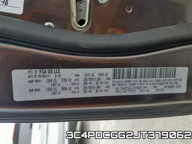 3C4PDCGG2JT379062 фото 2