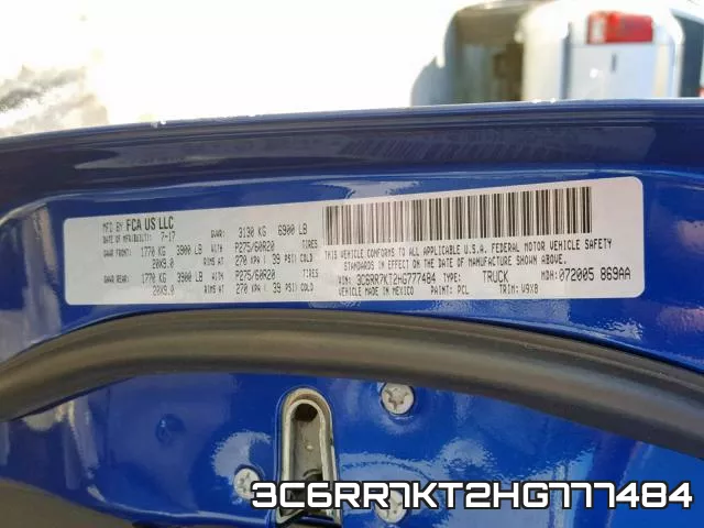 3C6RR7KT2HG777484 фото 2