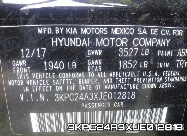 3KPC24A3XJE012818 фото 10