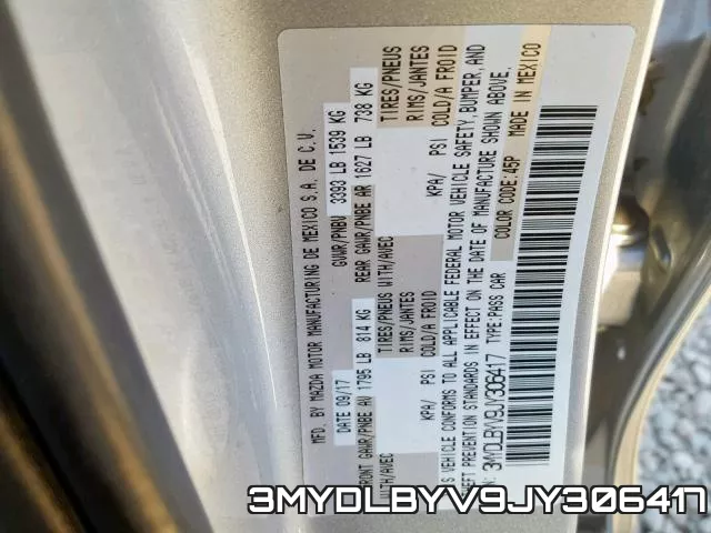3MYDLBYV9JY306417 фото 2