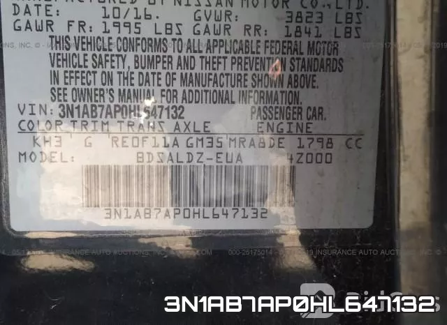 3N1AB7AP0HL647132 фото 10