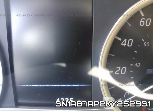 3N1AB7AP2KY252931 фото 8