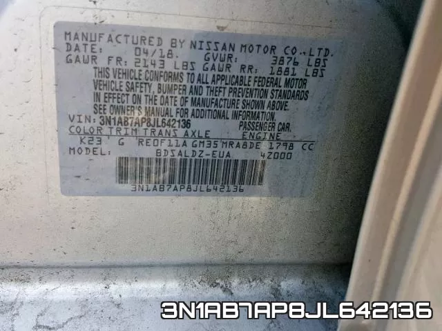 3N1AB7AP8JL642136 фото 2