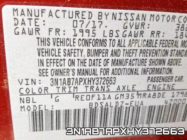 3N1AB7APXHY372663 фото 2