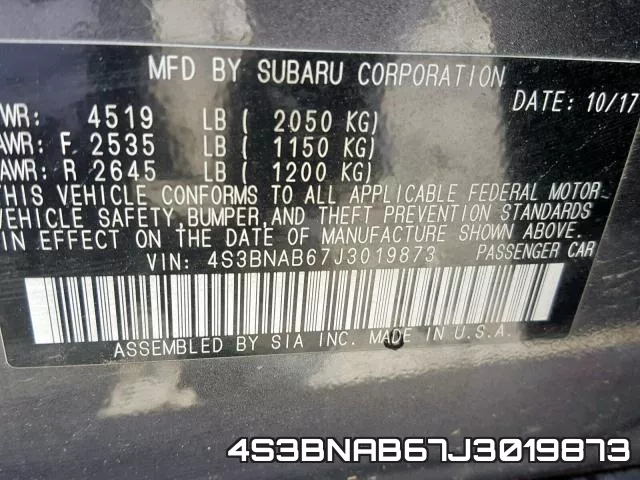 4S3BNAB67J3019873 фото 2