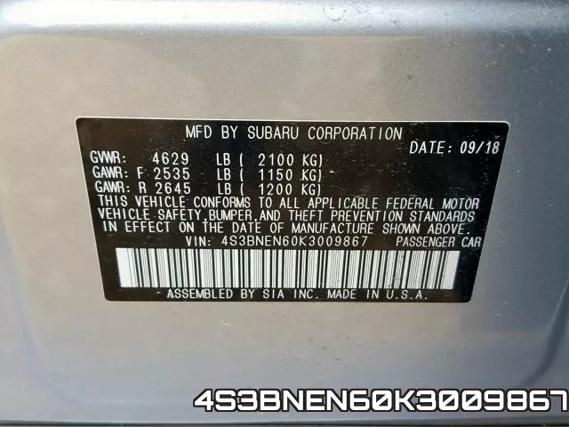 4S3BNEN60K3009867 фото 2