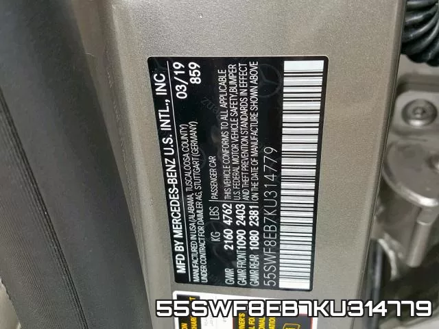 55SWF8EB7KU314779 фото 2