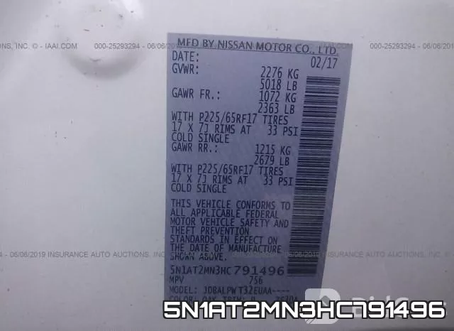 5N1AT2MN3HC791496 фото 10
