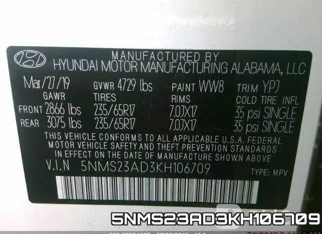5NMS23AD3KH106709 фото 10