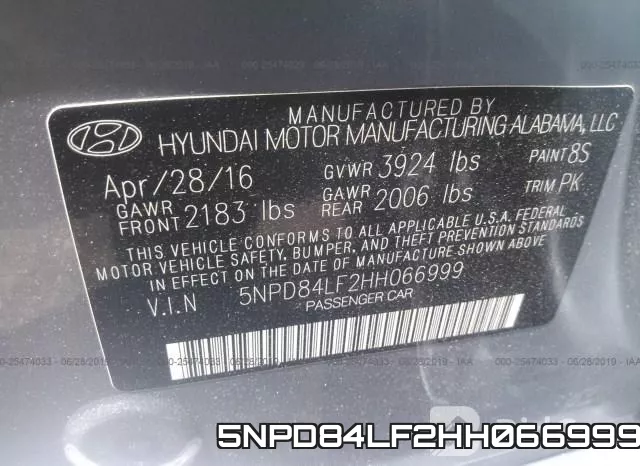 5NPD84LF2HH066999 фото 10