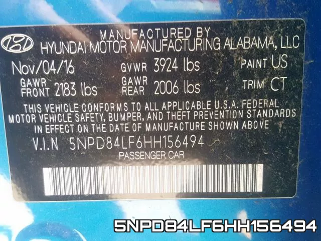 5NPD84LF6HH156494 фото 2