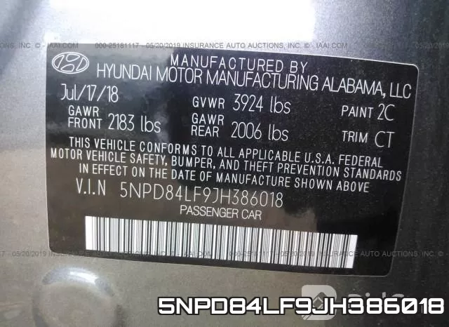 5NPD84LF9JH386018 фото 10