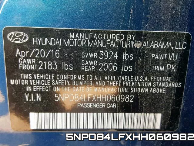 5NPD84LFXHH060982 фото 2