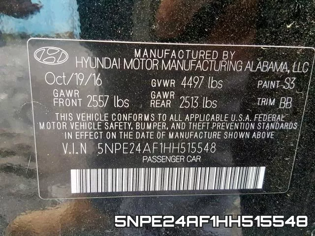 5NPE24AF1HH515548 фото 2