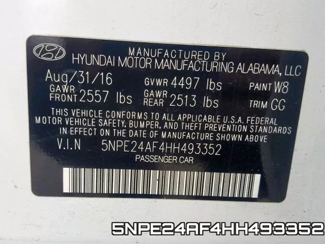 5NPE24AF4HH493352 фото 2