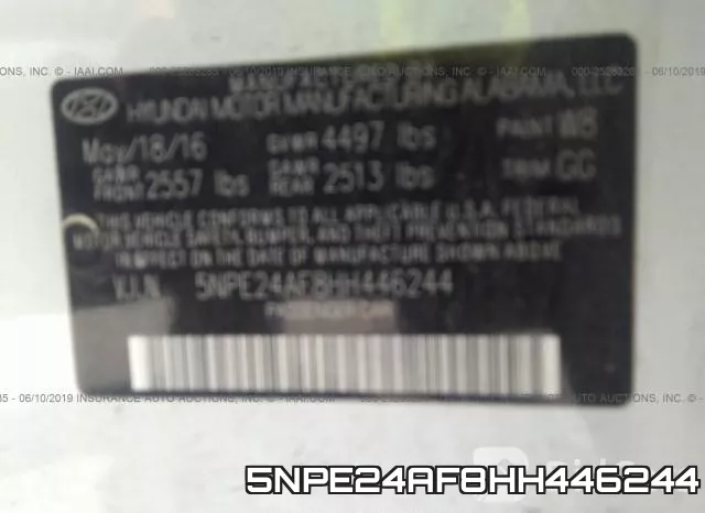 5NPE24AF8HH446244 фото 10
