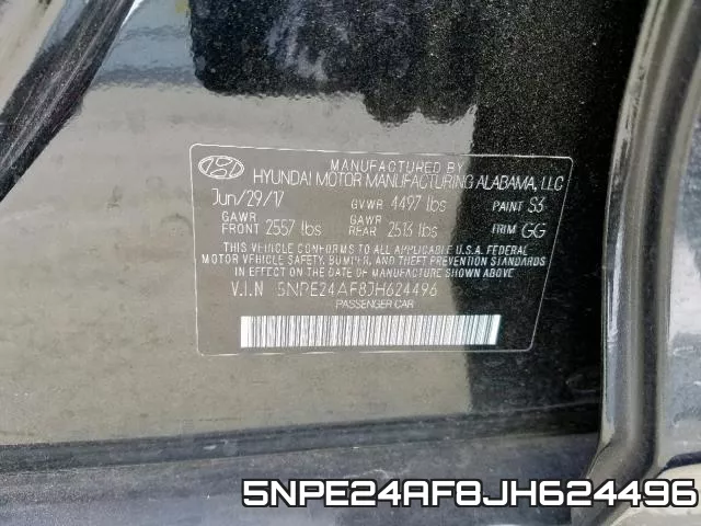 5NPE24AF8JH624496 фото 2
