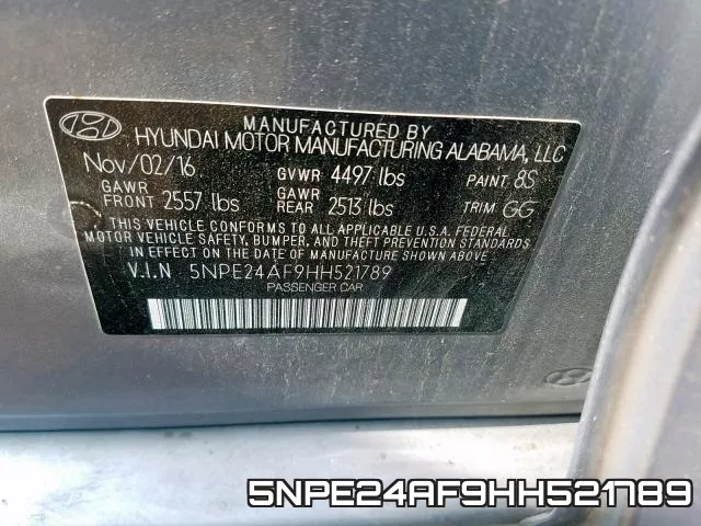 5NPE24AF9HH521789 фото 2
