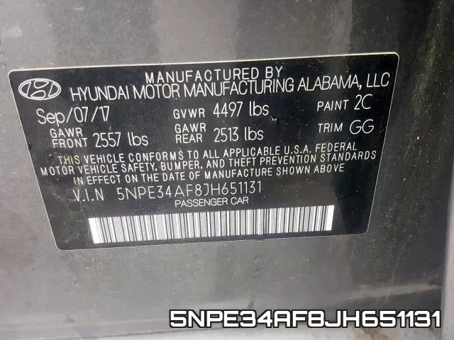 5NPE34AF8JH651131 фото 2