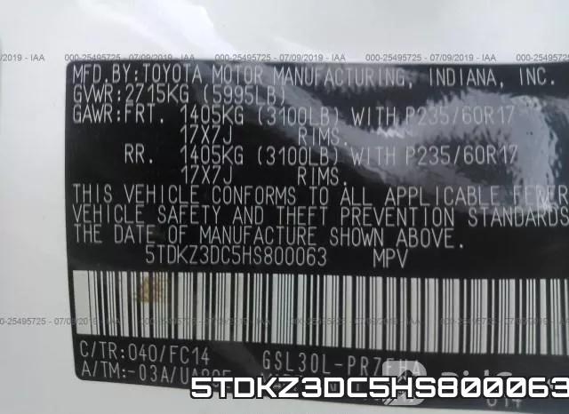 5TDKZ3DC5HS800063 фото 10