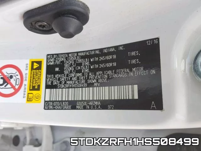 5TDKZRFH1HS508499 фото 2